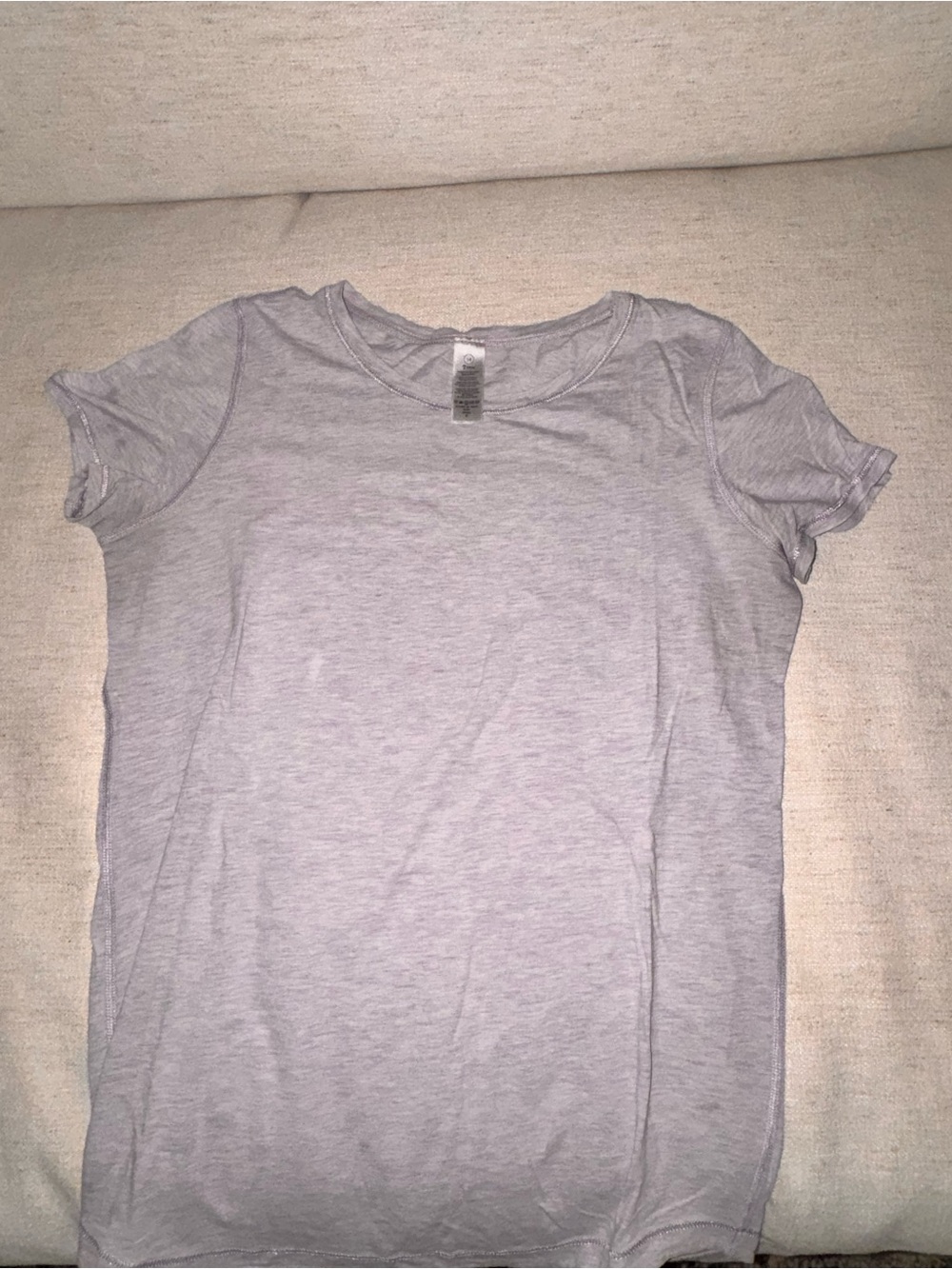 Soft Crewneck Women’s Tee - Light Gray
